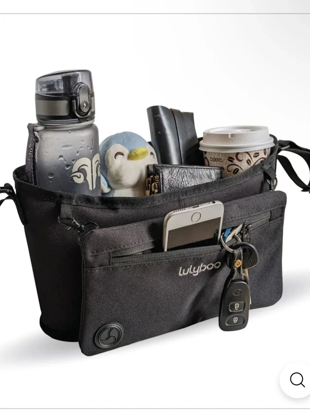 Lulyboo Black Messenger organizer